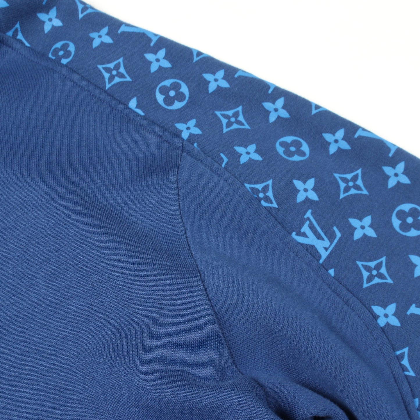 モノグラム サークルカット プルオーバーパーカー コットン ブルー ルイヴィトン トップス LOUIS VUITTON