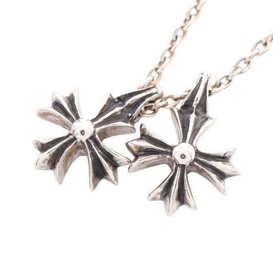 Chrome Hearts × COMME des GARCONS CH PLUS 2P DMND ネックレス SV925 シルバー クロムハーツ