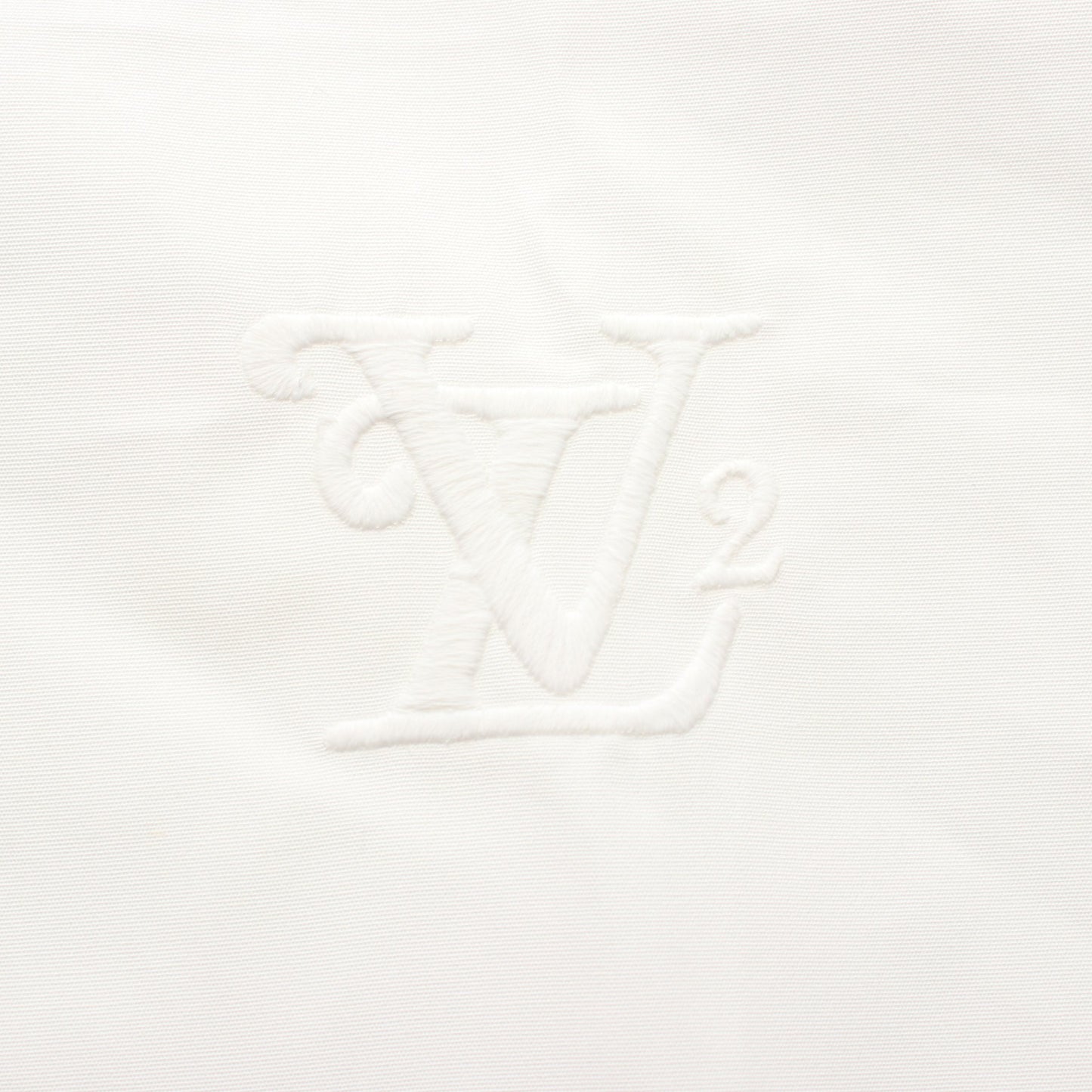 LOUIS VUITTON × NIGO ロントバックスクエアードロゴ 半袖 シャツ コットン ホワイト ルイヴィトン