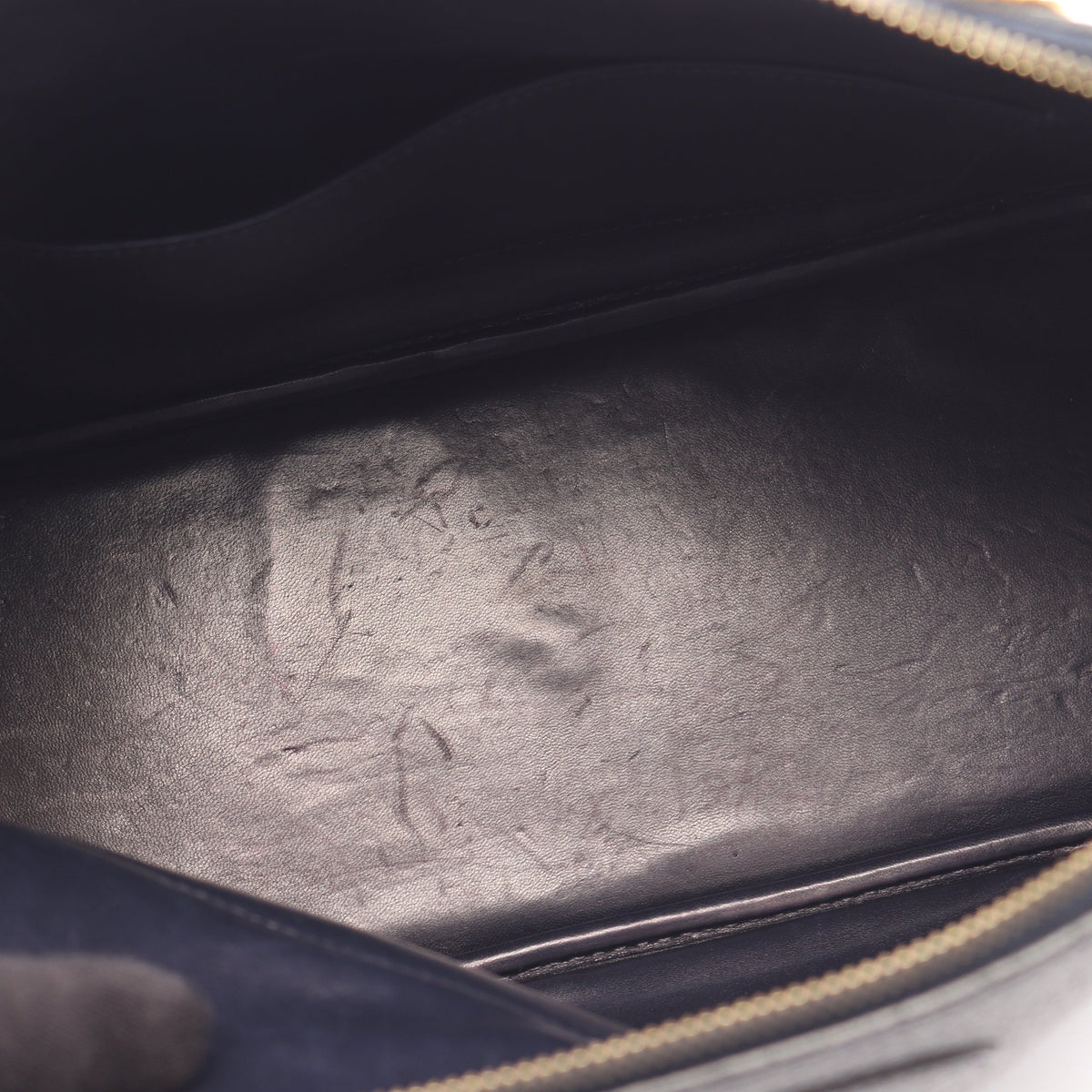 ボリード35 ブルーインディゴ 2WAY ハンドバッグ フィヨルド ネイビー ゴールド金具 □G刻印 エルメス バッグ HERMES