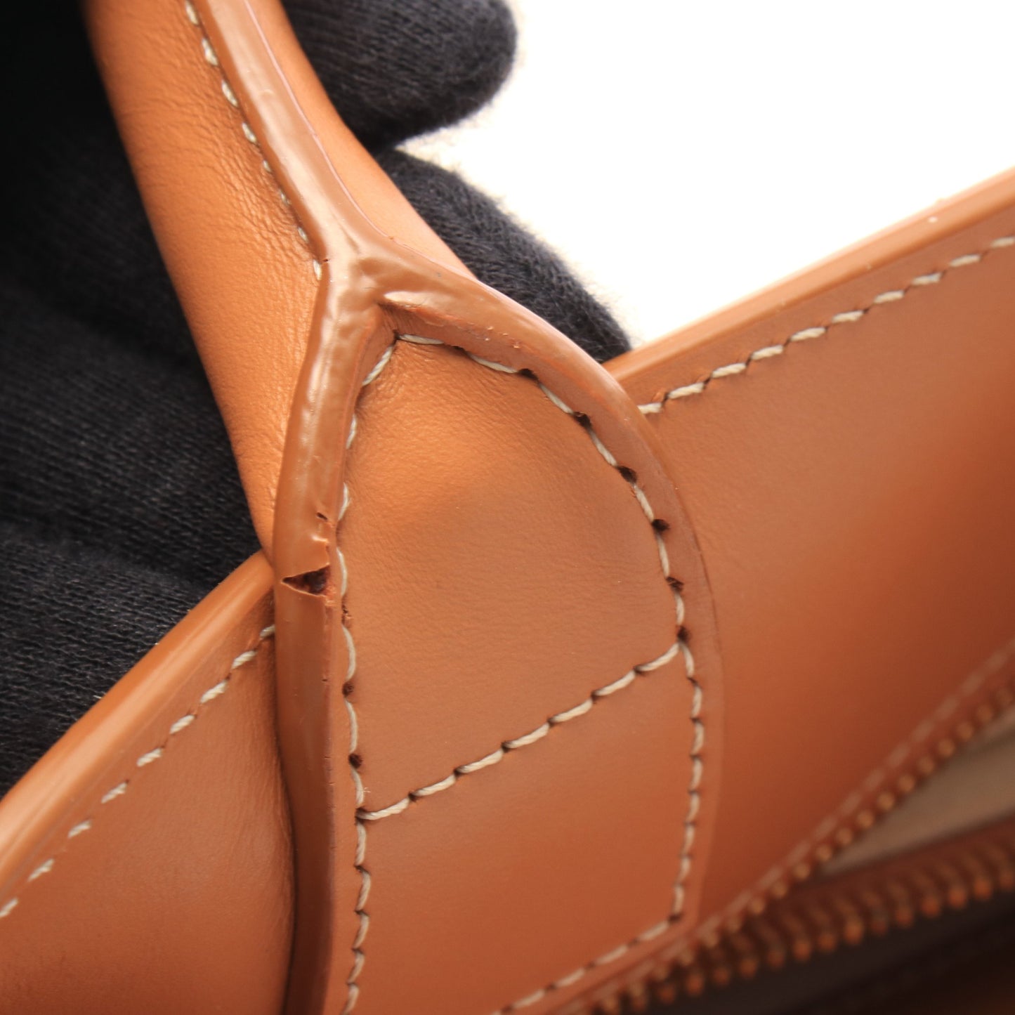 スモール バーティカル カバ 2WAY ハンドバッグ トートバッグ キャンバス レザー アイボリー ブラウン セリーヌ バッグ CELINE