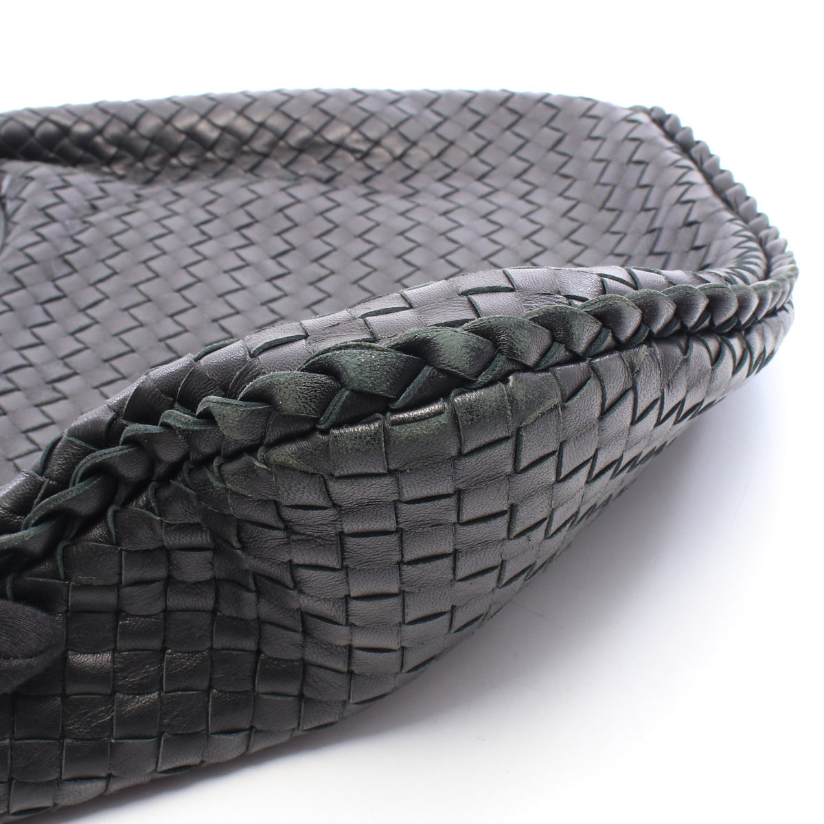 ヴェネタバッグ イントレチャート ワンショルダーバッグ レザー ブラック ボッテガヴェネタ バッグ BOTTEGA VENETA
