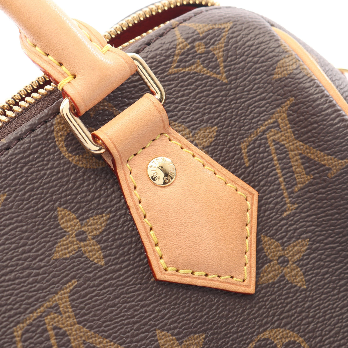 スピーディ バンドリエール 20 モノグラム 2WAY ハンドバッグ PVC レザー ブラウン ルイヴィトン バッグ LOUIS VUITTON