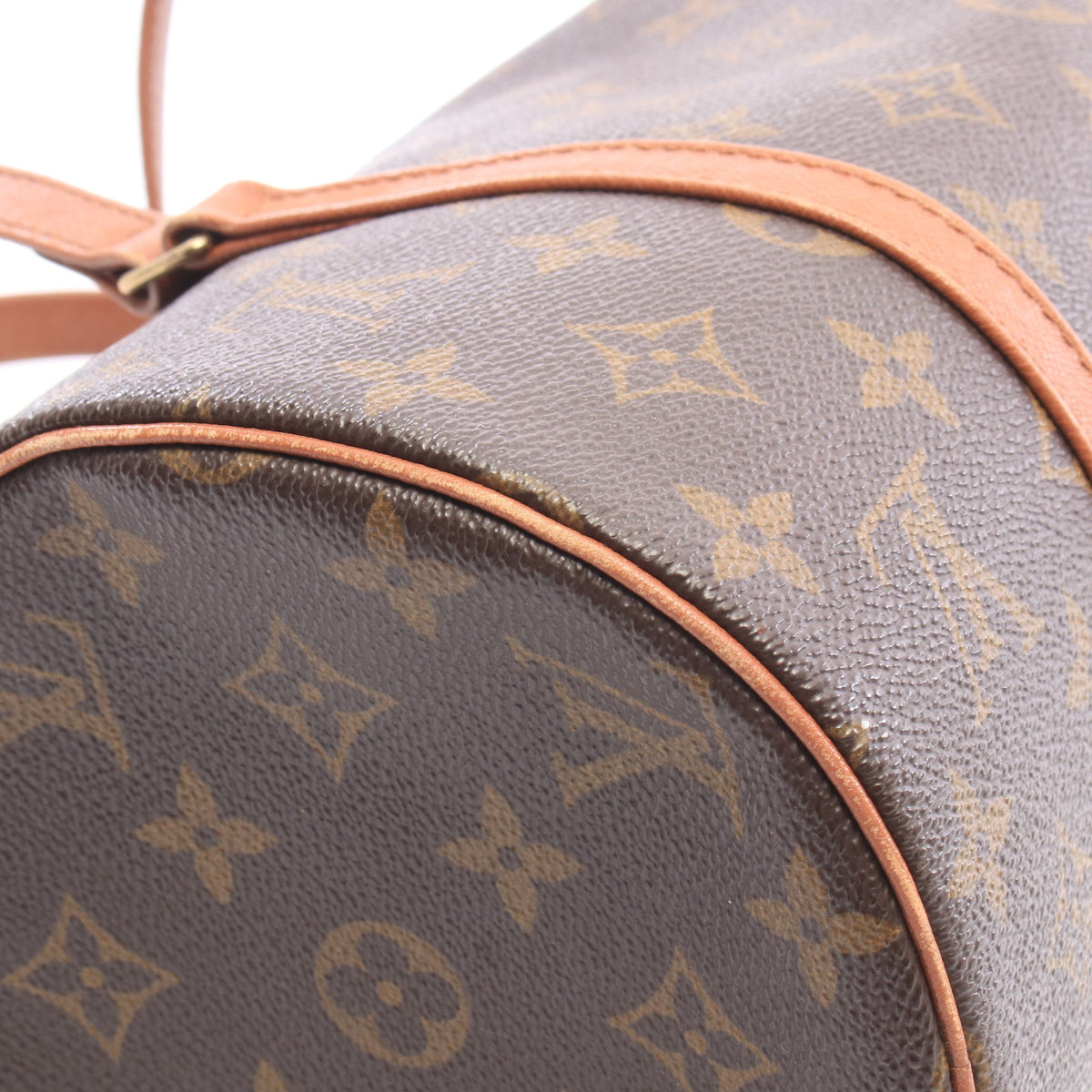 パピヨン30 モノグラム 旧型 ハンドバッグ PVC レザー ブラウン ルイヴィトン バッグ LOUIS VUITTON