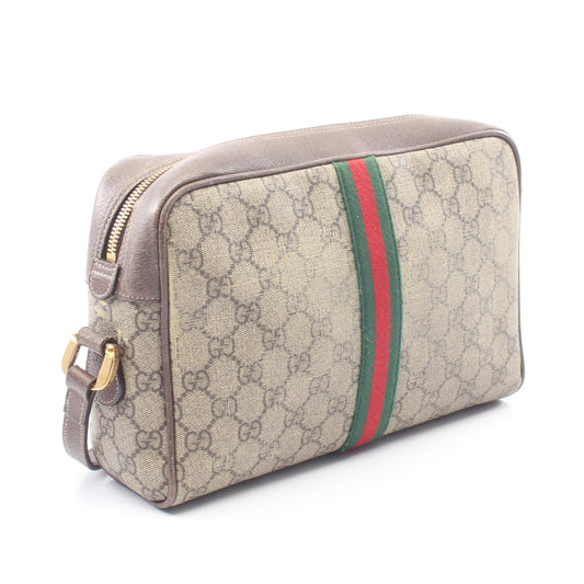 オフィディア GGスプリーム シェリーライン スモール ショルダーバッグ PVC レザー ベージュ マルチカラー グッチ バッグ GUCCI