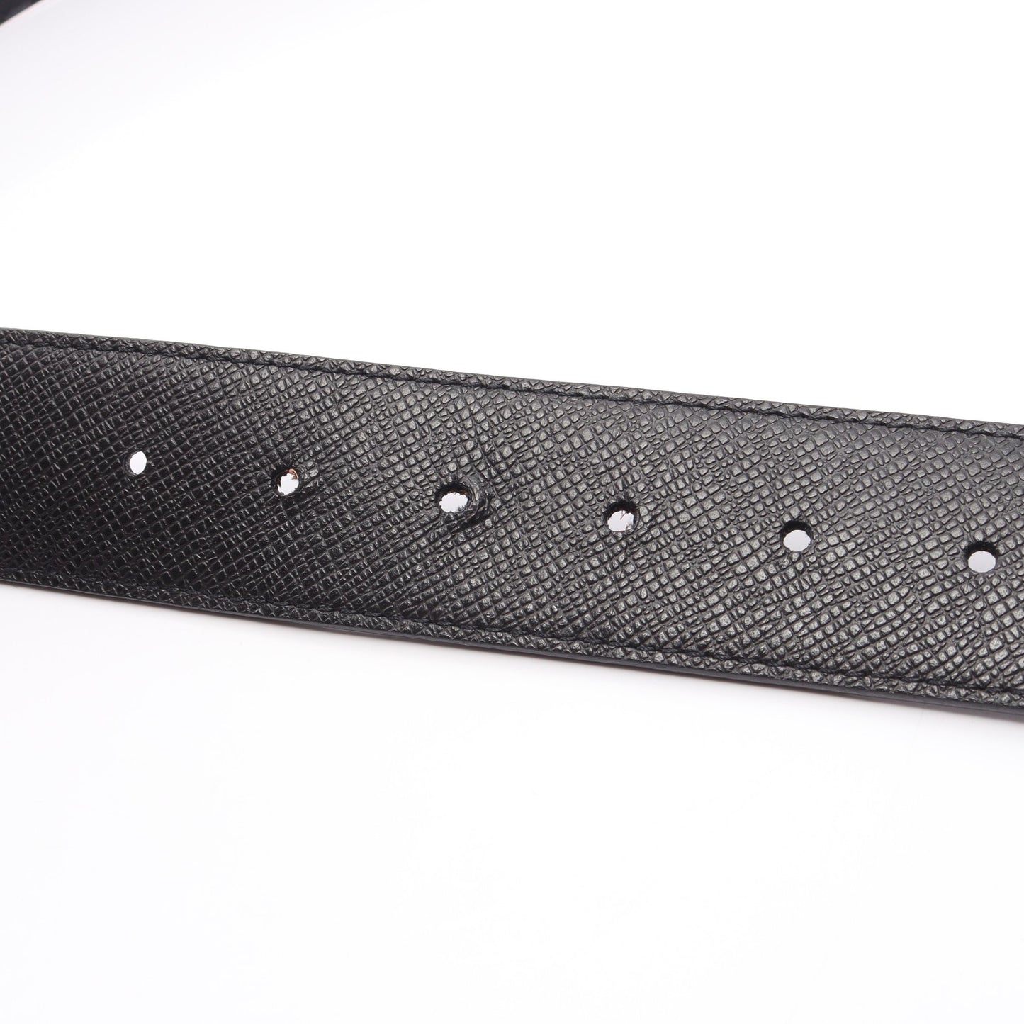 LV イニシャル 40MM モノグラムエクリプス リバーシブル ベルト PVC レザー ブラック ルイヴィトン