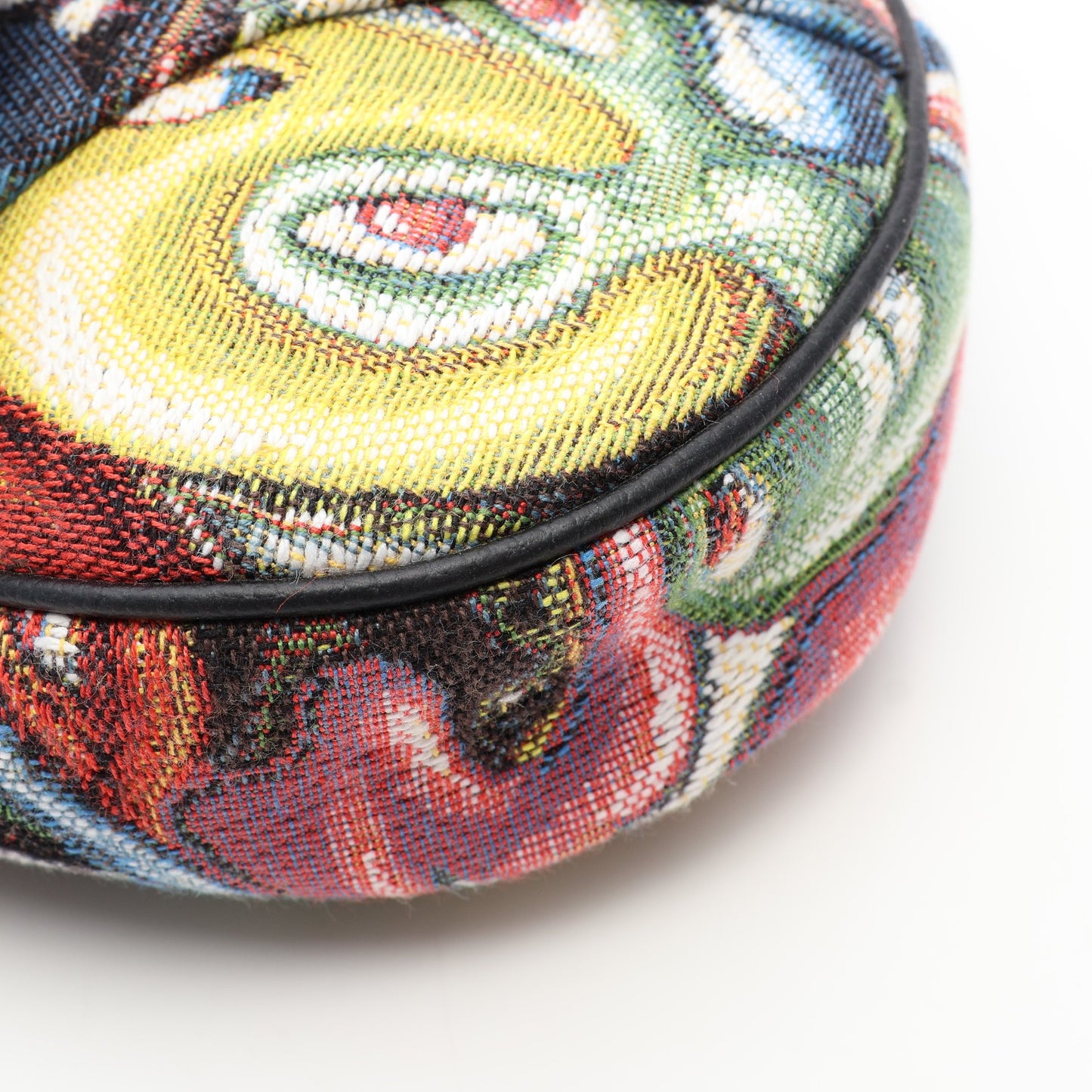 DIOR × KENNY SCHARF SADDLE サドル ボディバッグ キャンバス レザー ブラック マルチカラー ディオール