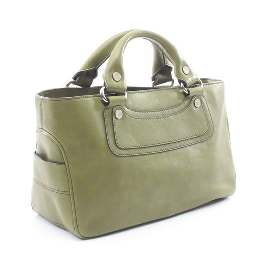ブギーバッグ ハンドバッグ レザー グリーン セリーヌ バッグ CELINE