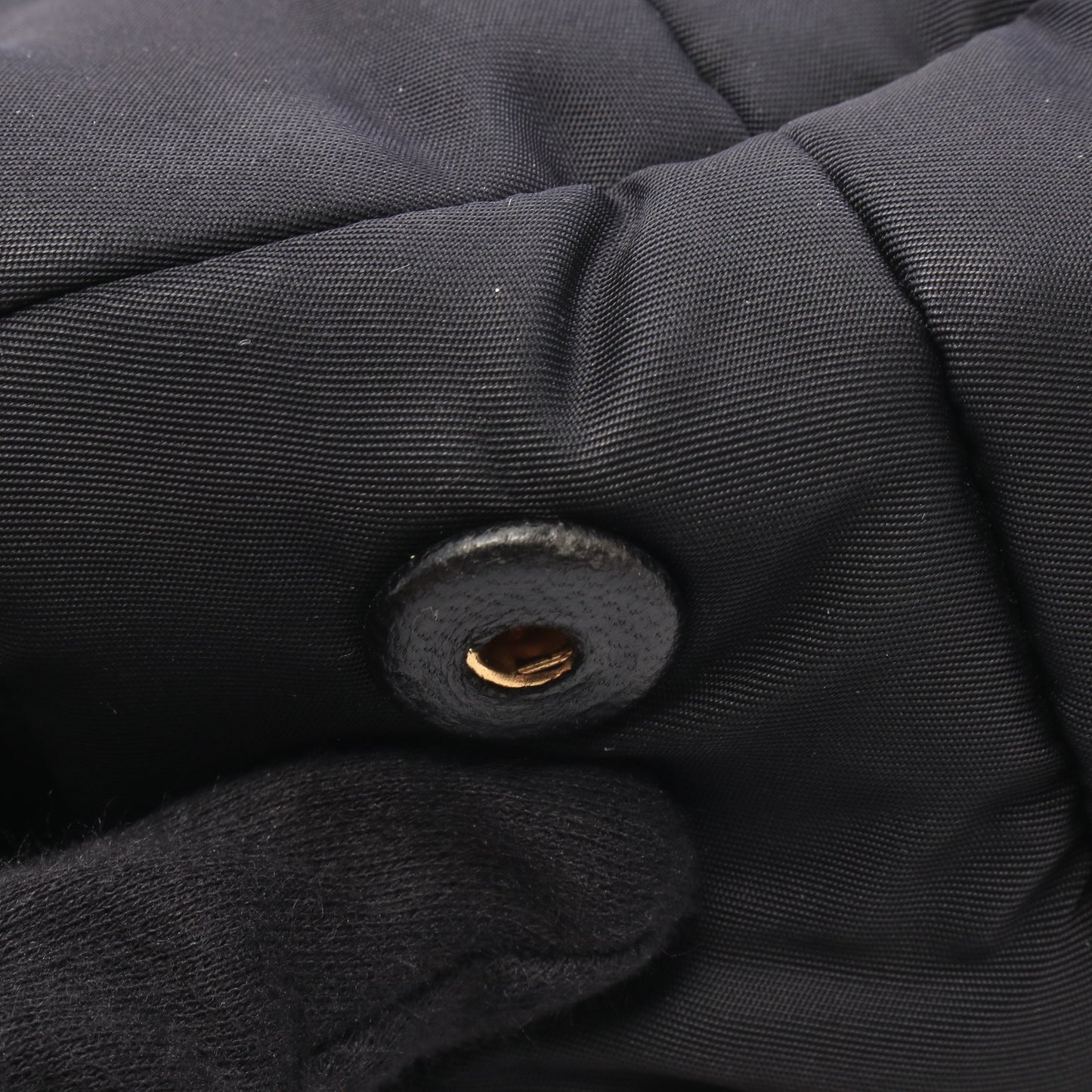 TESSUTO BOMBER 2WAY ハンドバッグ ナイロン レザー ブラック プラダ