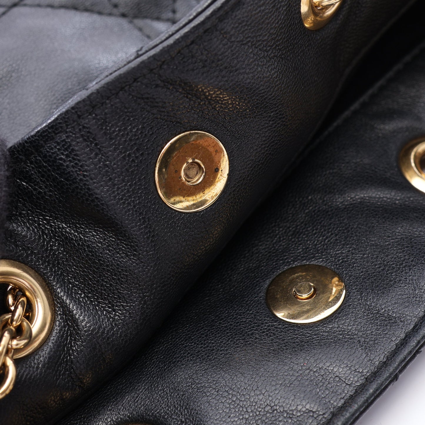 アミ カナージュ チェーンショルダーバッグ レザー ブラック クリスチャンディオール