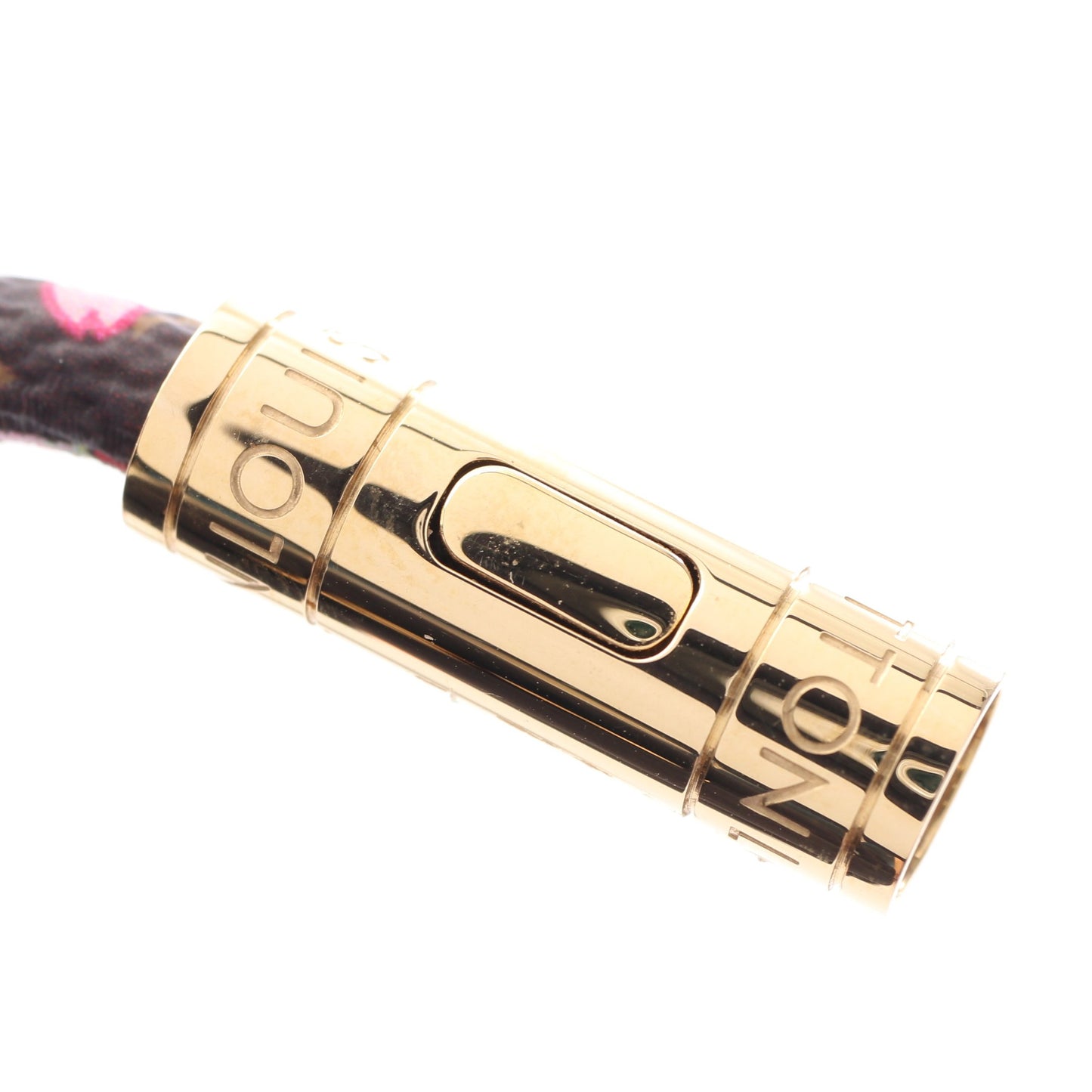LV × TM ブレスレット チェリーブロッサム モノグラム ブレスレット GP PVC ブラウン ゴールド ピンク ルイヴィトン