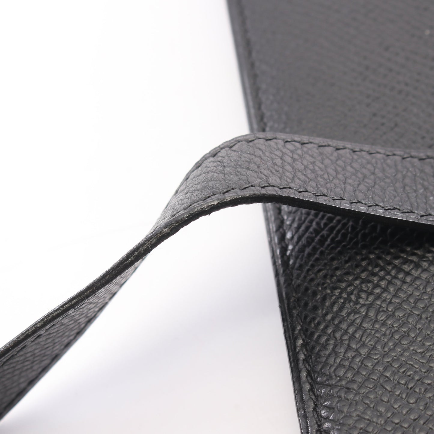 ベアンクラシック 二つ折り長財布 ヴォーエプソン ブラック ゴールド金具 □K刻印 エルメス 財布・小物 HERMES
