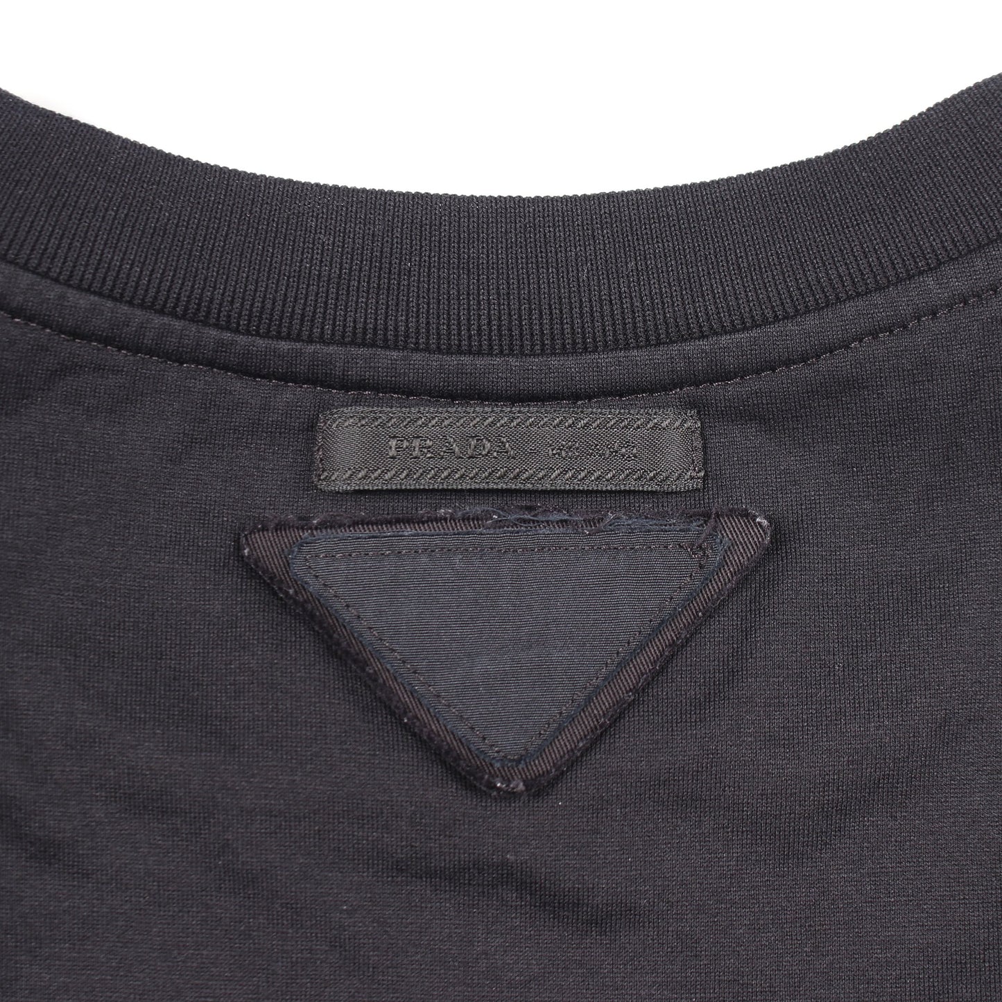 グラフィックプリント 半袖Tシャツ コットン ブラック プラダ