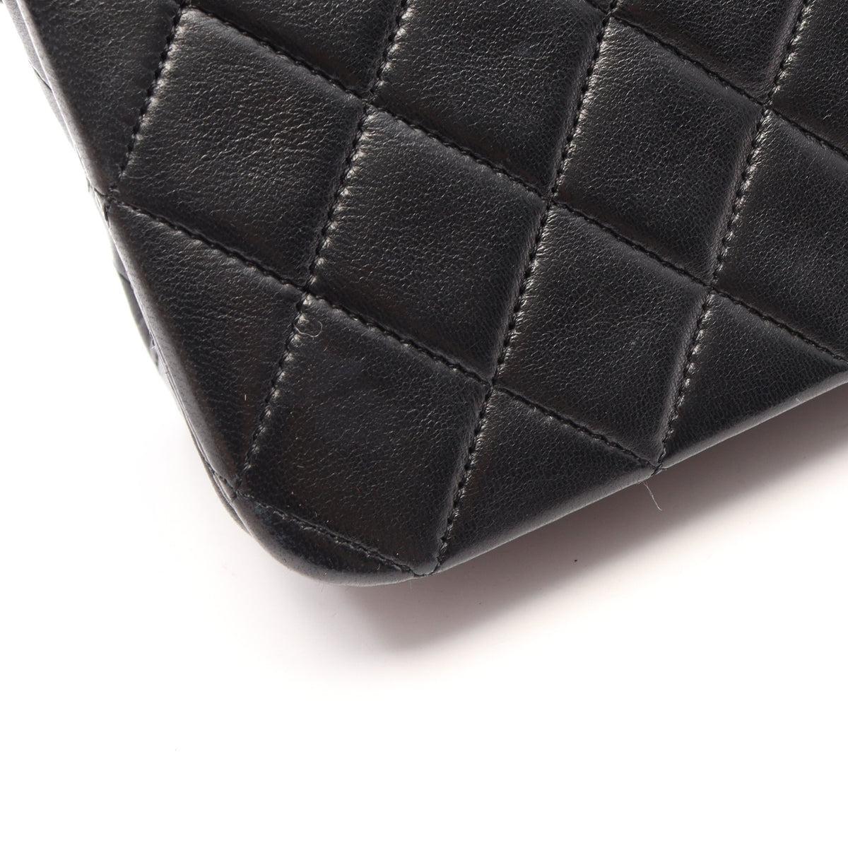 マトラッセ フルフラップ チェーンショルダーバッグ ラムスキン ブラック ゴールド金具 シャネル バッグ CHANEL