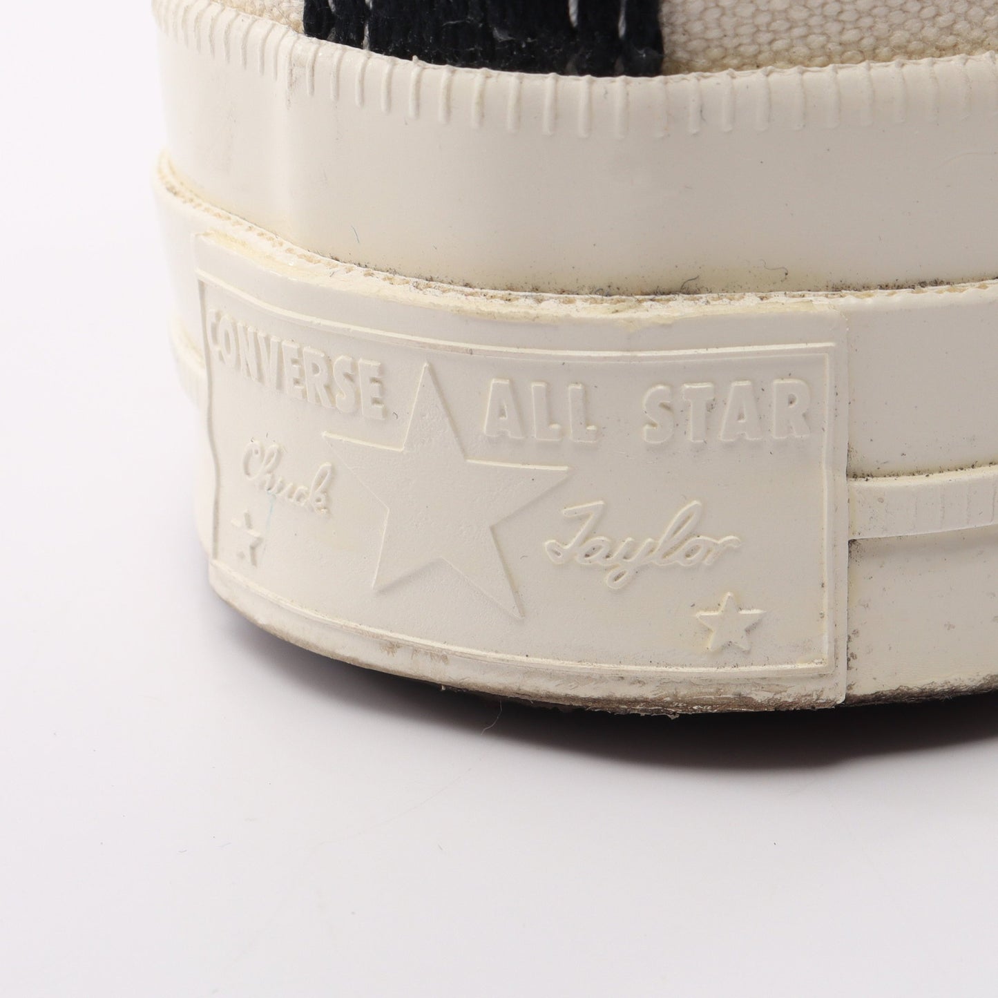PLAY COMME des GARCONS × converse Chuck 70 Multi-Heart ハイカットスニーカー ファブリック オフホワイト ブラック プレイコムデギャルソン シューズ PLAY COMME des GARCONS