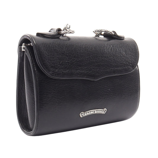 DOG ADMS オーダーモデル ショルダーバッグ レザー SV925 ブラック シルバー クロムハーツ バッグ Chrome Hearts