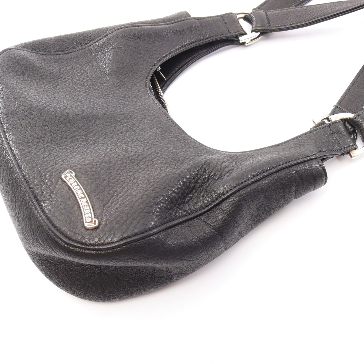 HOBO スクロールラベル ショルダーバッグ レザー SV925 ブラック クロムハーツ