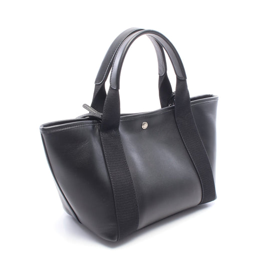 BIARRITZ スモール 2WAY ハンドバッグ トートバッグ レザー ブラック バレンシアガ