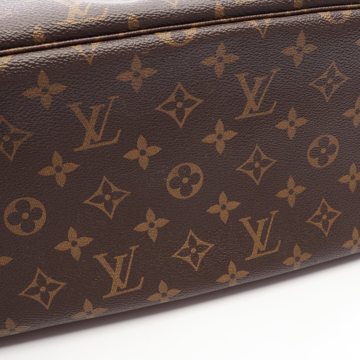 ネヴァーフルMM モノグラム ショルダーバッグ トートバッグ PVC レザー ブラウン ルイヴィトン バッグ LOUIS VUITTON