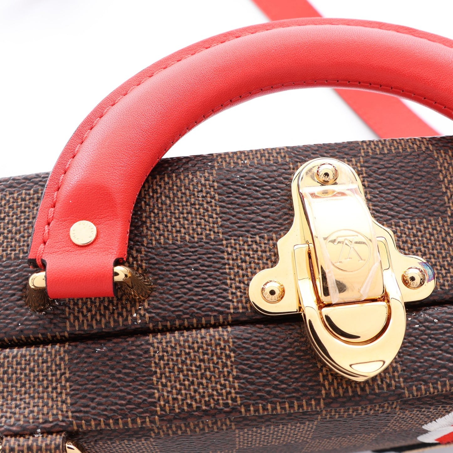 ダミエエベヌ LVストーリーズ ボックス 2WAY ハンドバッグ PVC レザー ブラウン マルチカラー ルイヴィトン バッグ LOUIS VUITTON