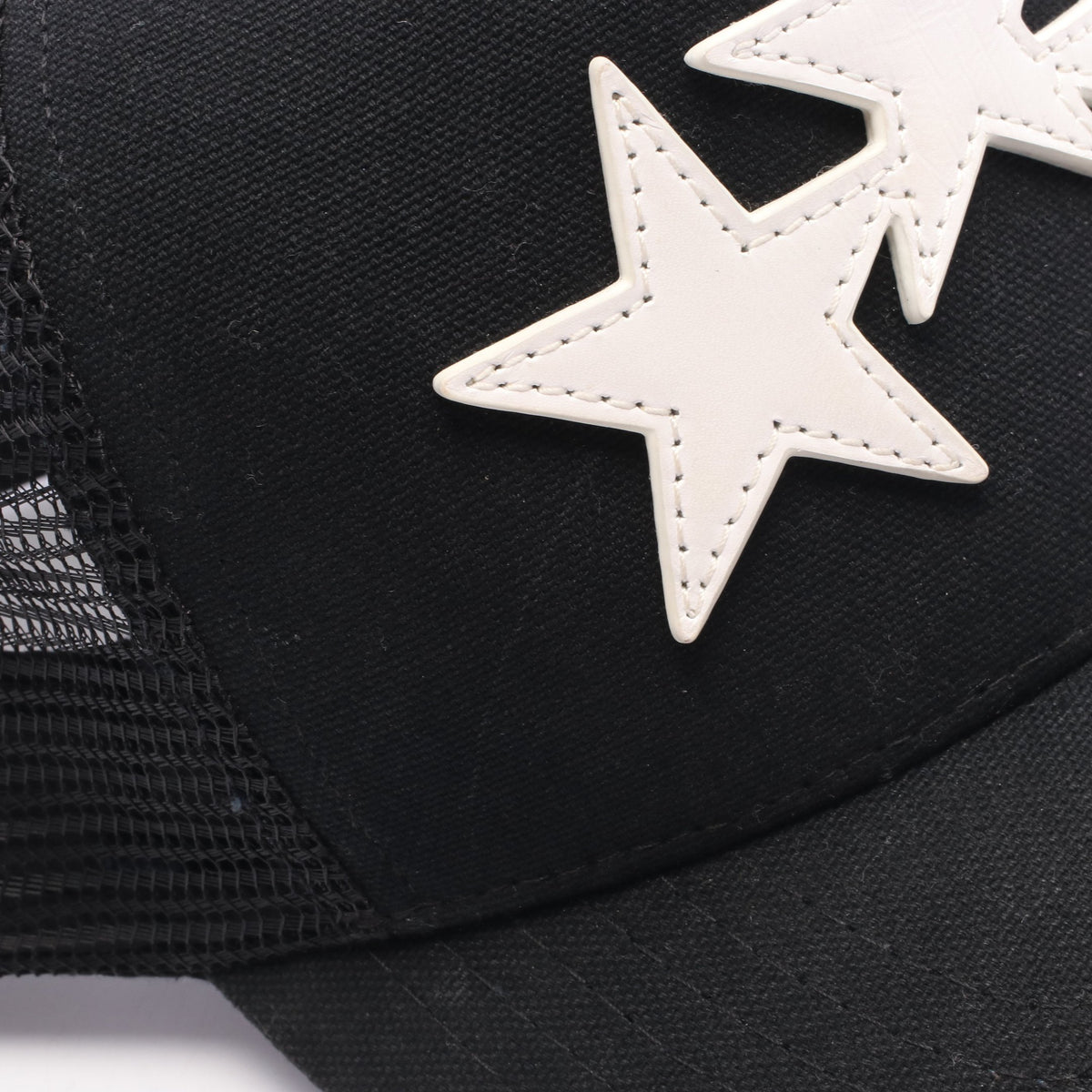 3 STAR TRUCKER HAT メッシュ キャップ コットン ブラック アミリ