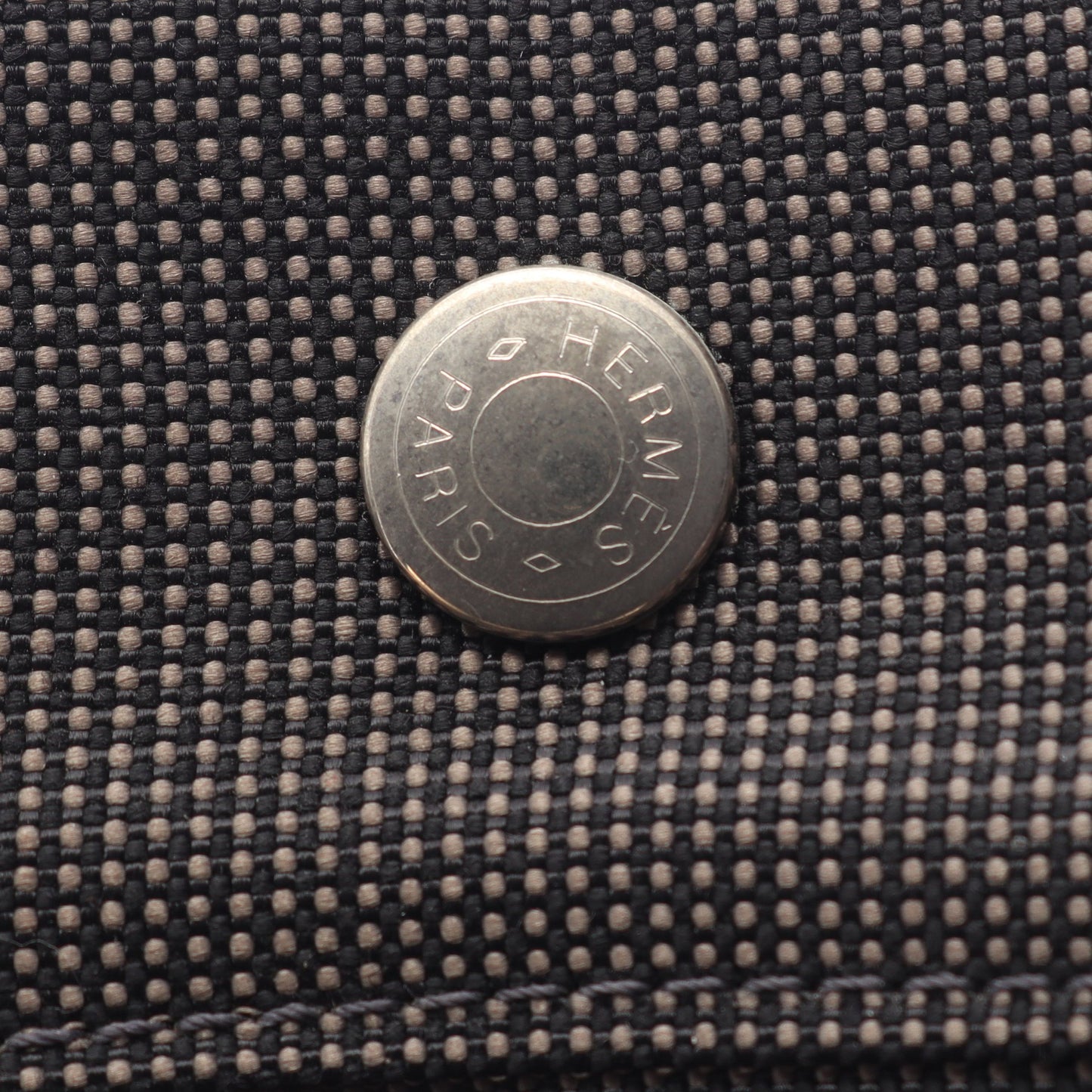 エールライン アドPM バックパック リュックサック ナイロンキャンバス グレー シルバー金具 エルメス