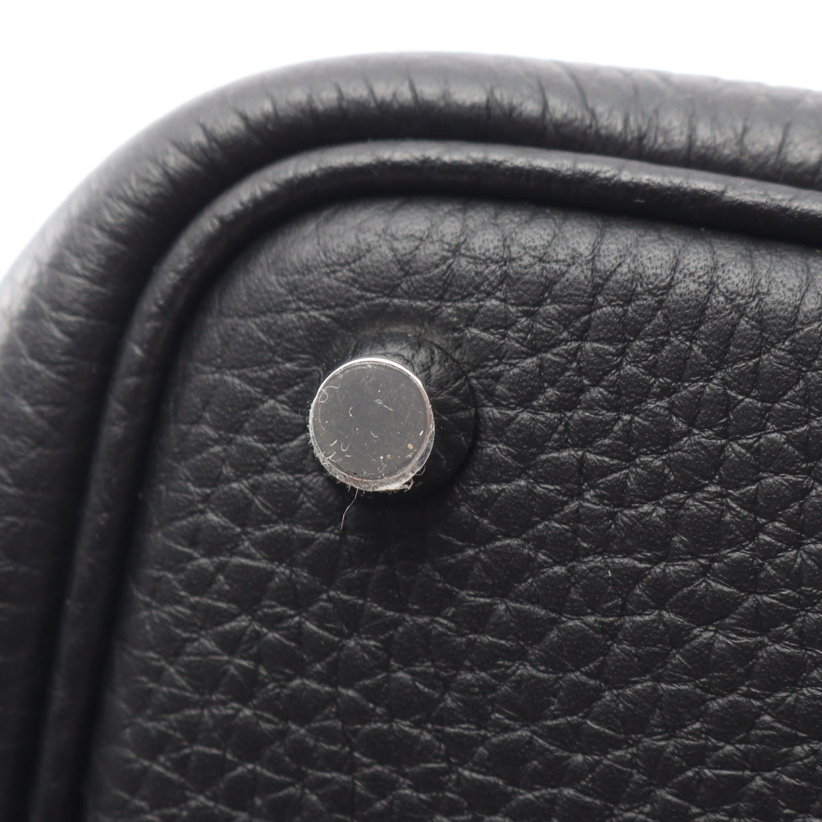 ピコタンロックPM ハンドバッグ トリヨンクレマンス ブラック シルバー金具 G刻印 エルメス
