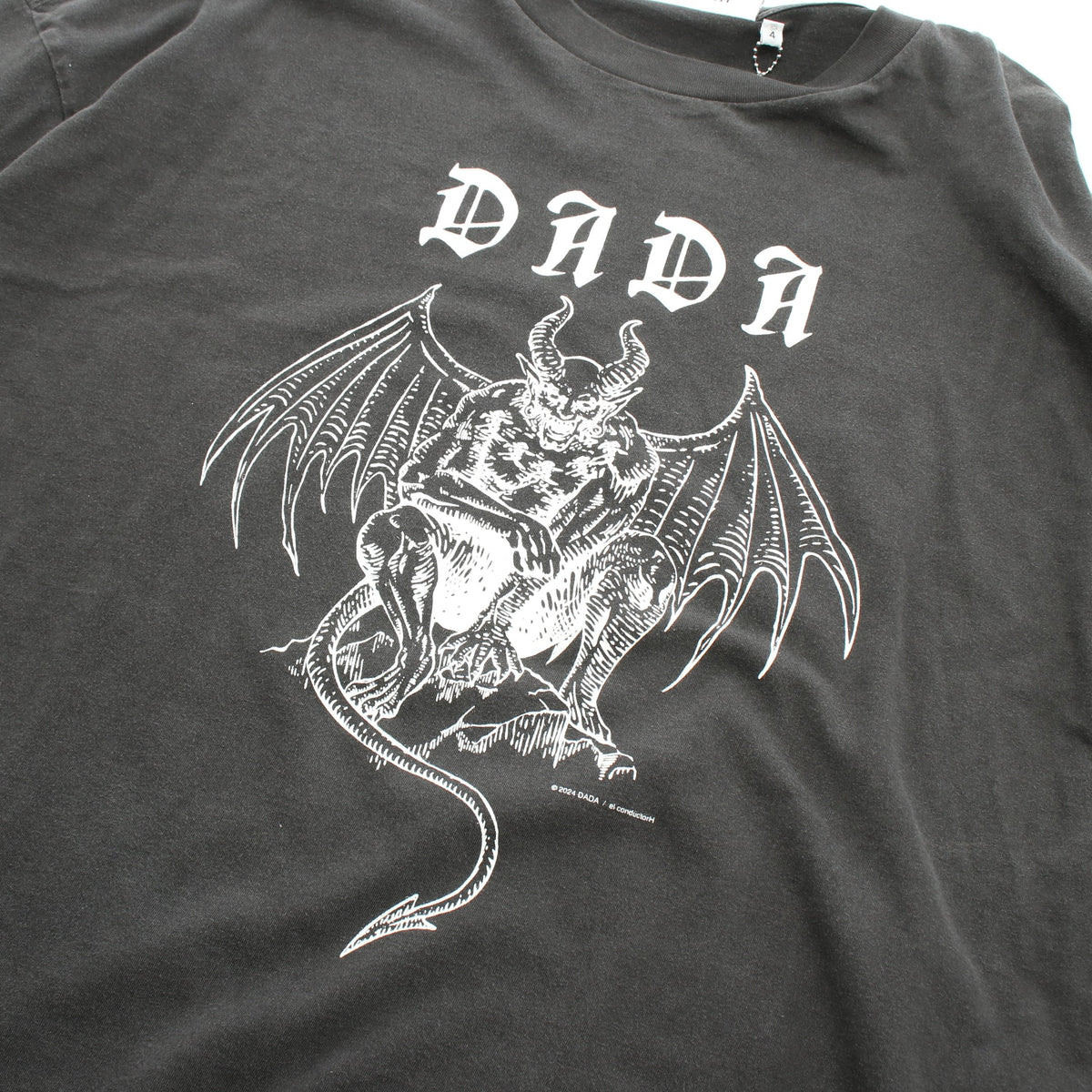 el conductorH × DADA × THE HOPE 半袖Tシャツ コットン ダークグレー コンダクター トップス el conductorH