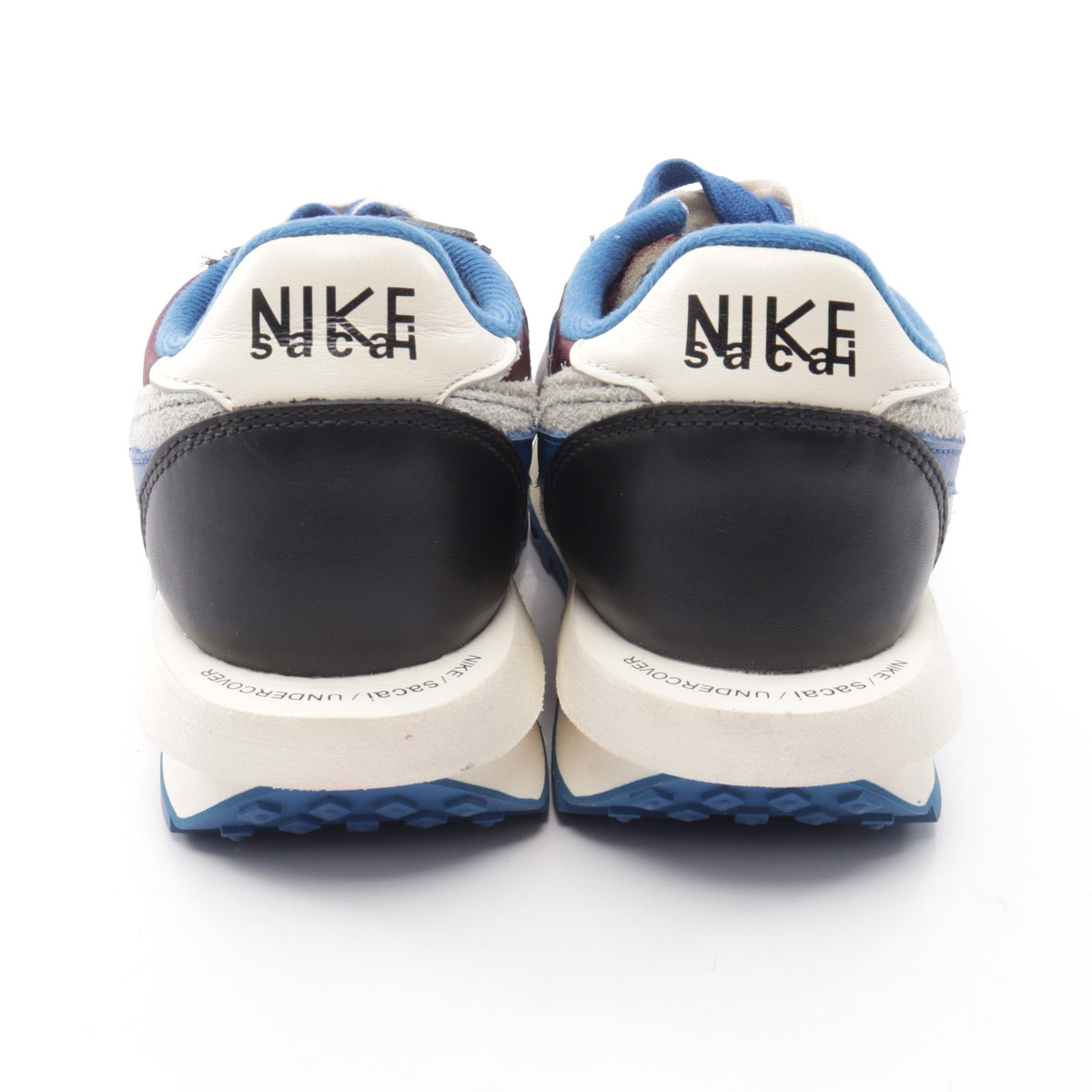 Nike × sacai × UNDERCOVER LD Waffle Night Maroon and Team Royal スニーカー レザー スエード ファブリック ブルー マルチカラー ナイキ