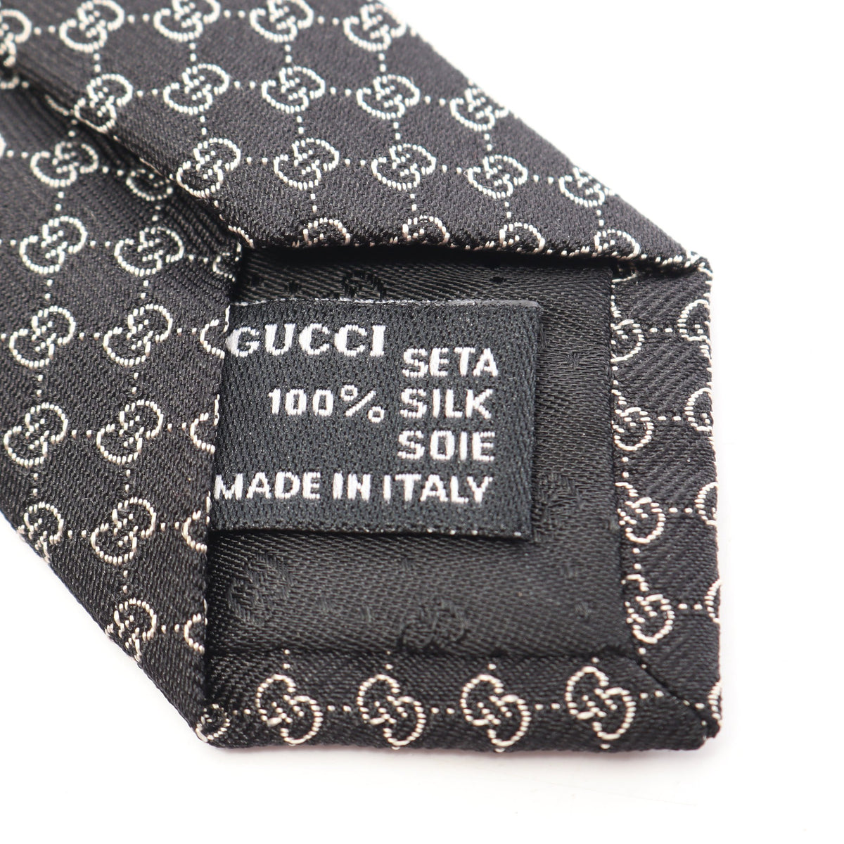 GG柄 ネクタイ シルク ブラック グッチ 財布・小物 GUCCI
