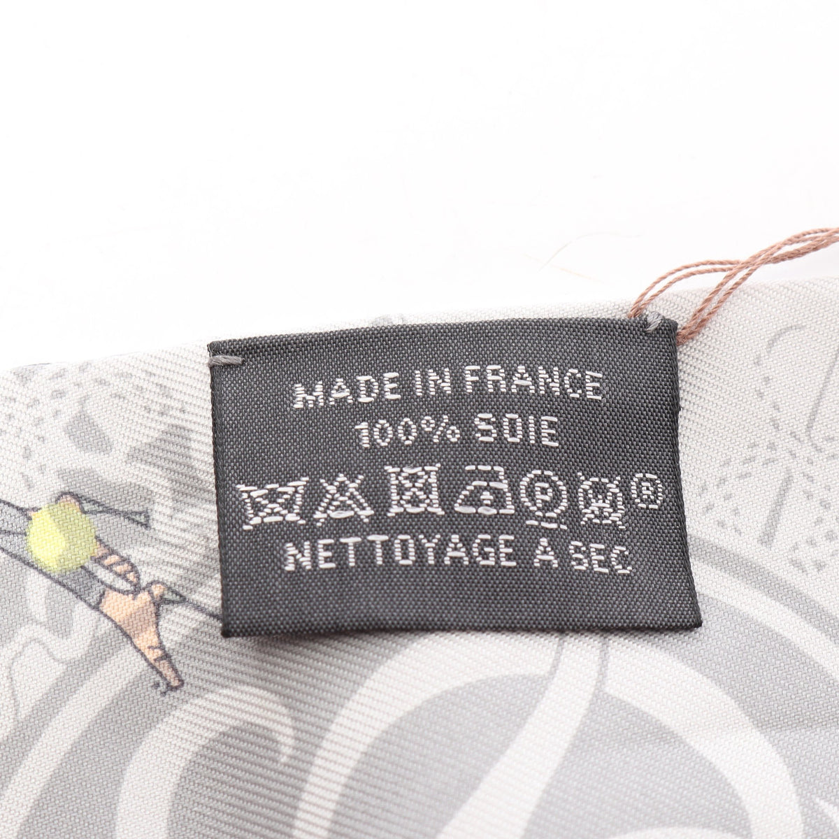ツイリー EX-LIBRIS LES PARISIENNE リボン スカーフ シルク ライトグレー マルチカラー エルメス 財布・小物 HERMES