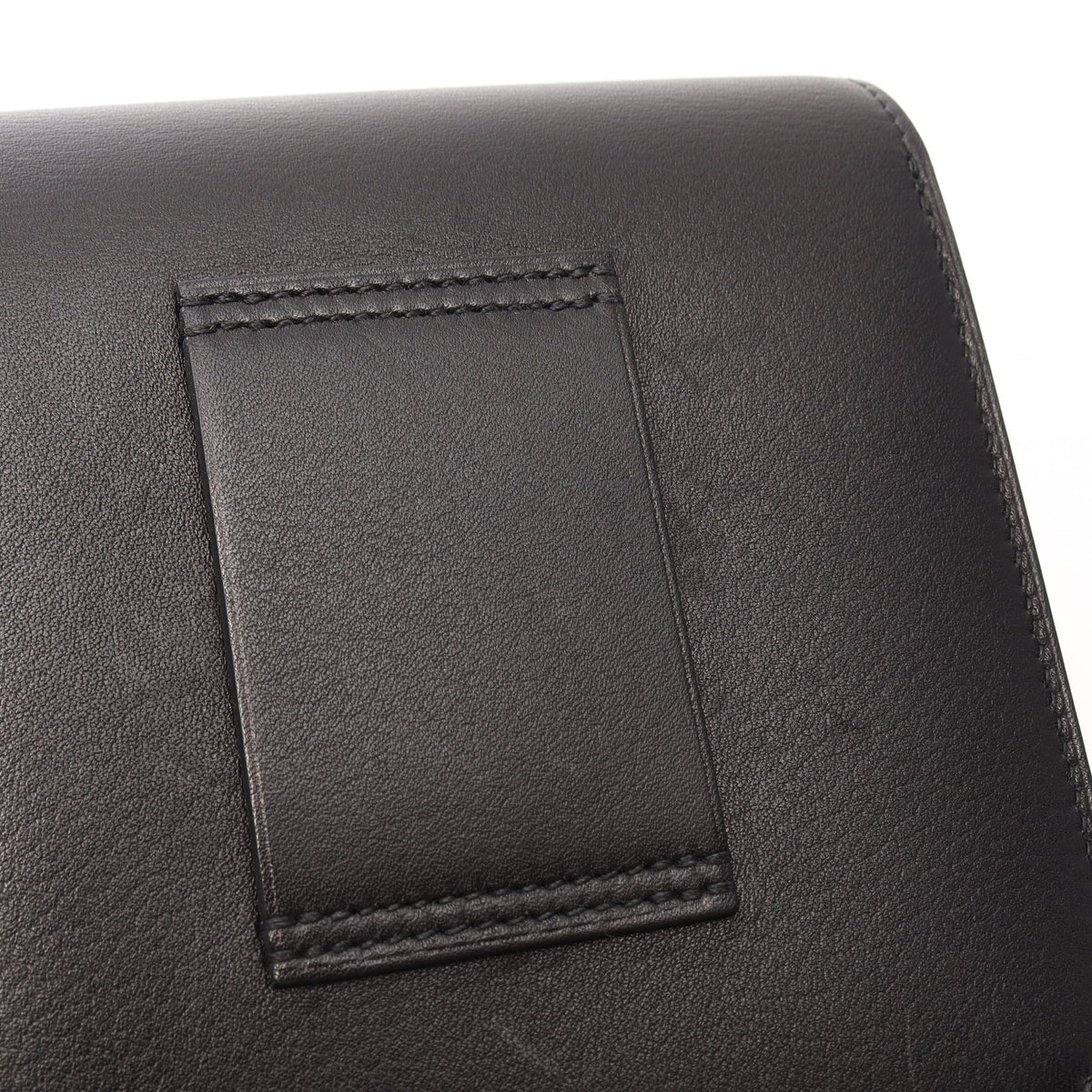 2002 二つ折り財布 エバーグレイン ブラック シルバー金具 D刻印 エルメス