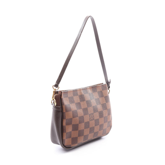 トゥルース メイクアップ ダミエエベヌ ハンドバッグ PVC レザー ブラウン ルイヴィトン バッグ LOUIS VUITTON