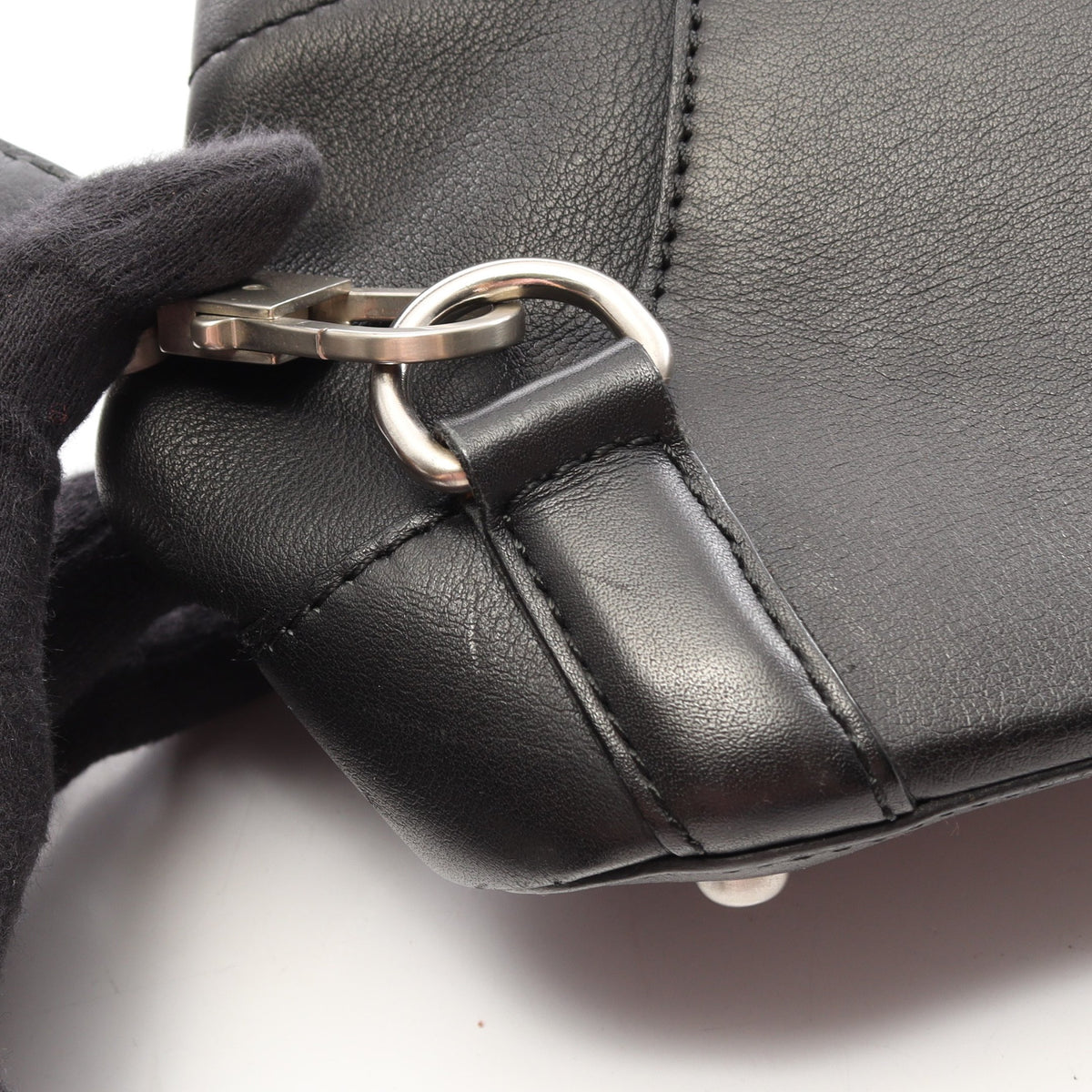 ANTON アントン ボディバッグ レザー ボディバッグ レザー ブラック ロエベ バッグ LOEWE