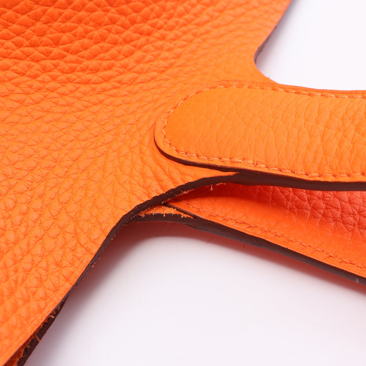 ピコタンロックMM オレンジミニアン ハンドバッグ トリヨンクレマンス オレンジ シルバー金具 K刻印 エルメス バッグ HERMES