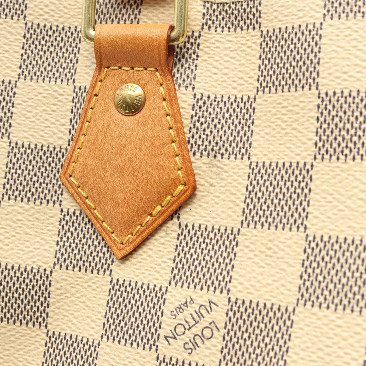 スピーディ バンドリエール 30 ダミエアズール ハンドバッグ PVC レザー ホワイト ルイヴィトン バッグ LOUIS VUITTON