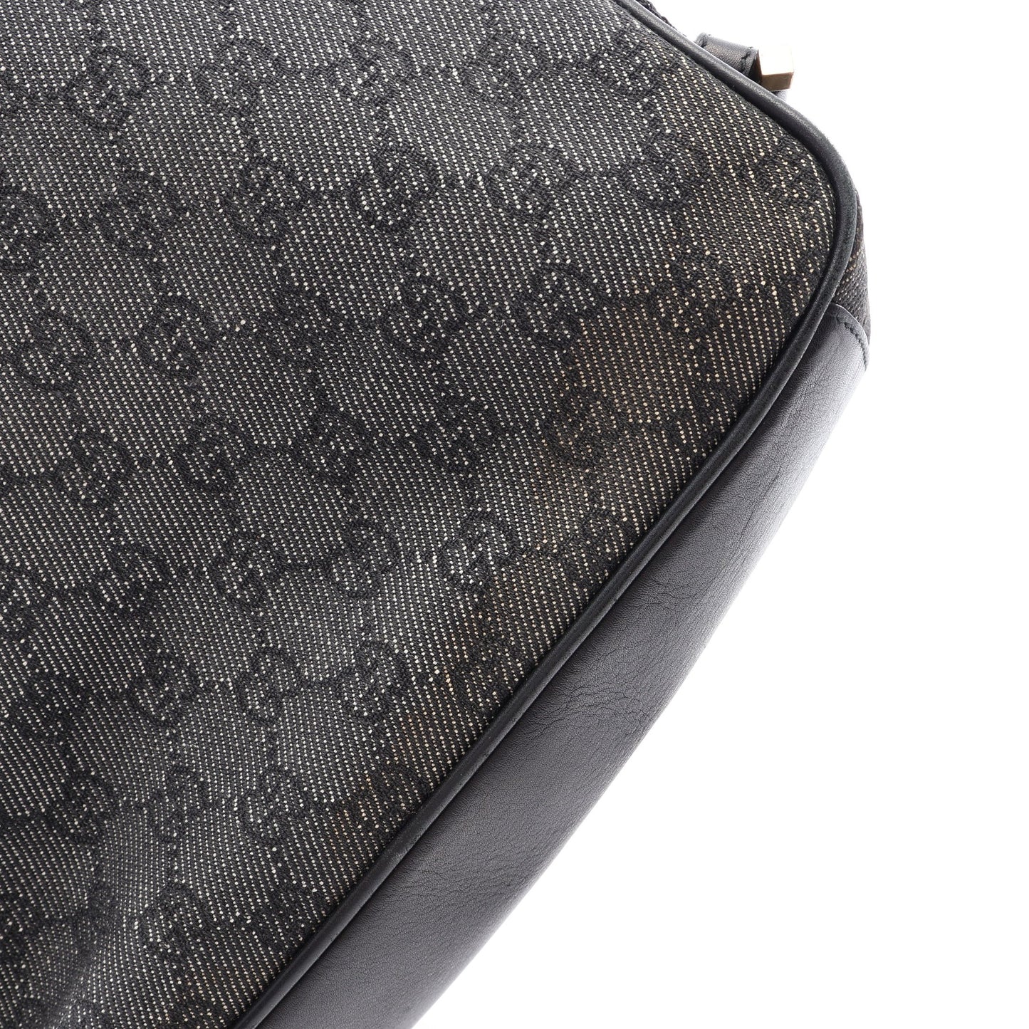 GG柄 ショルダーバッグ キャンバス レザー ブラック グッチ バッグ GUCCI