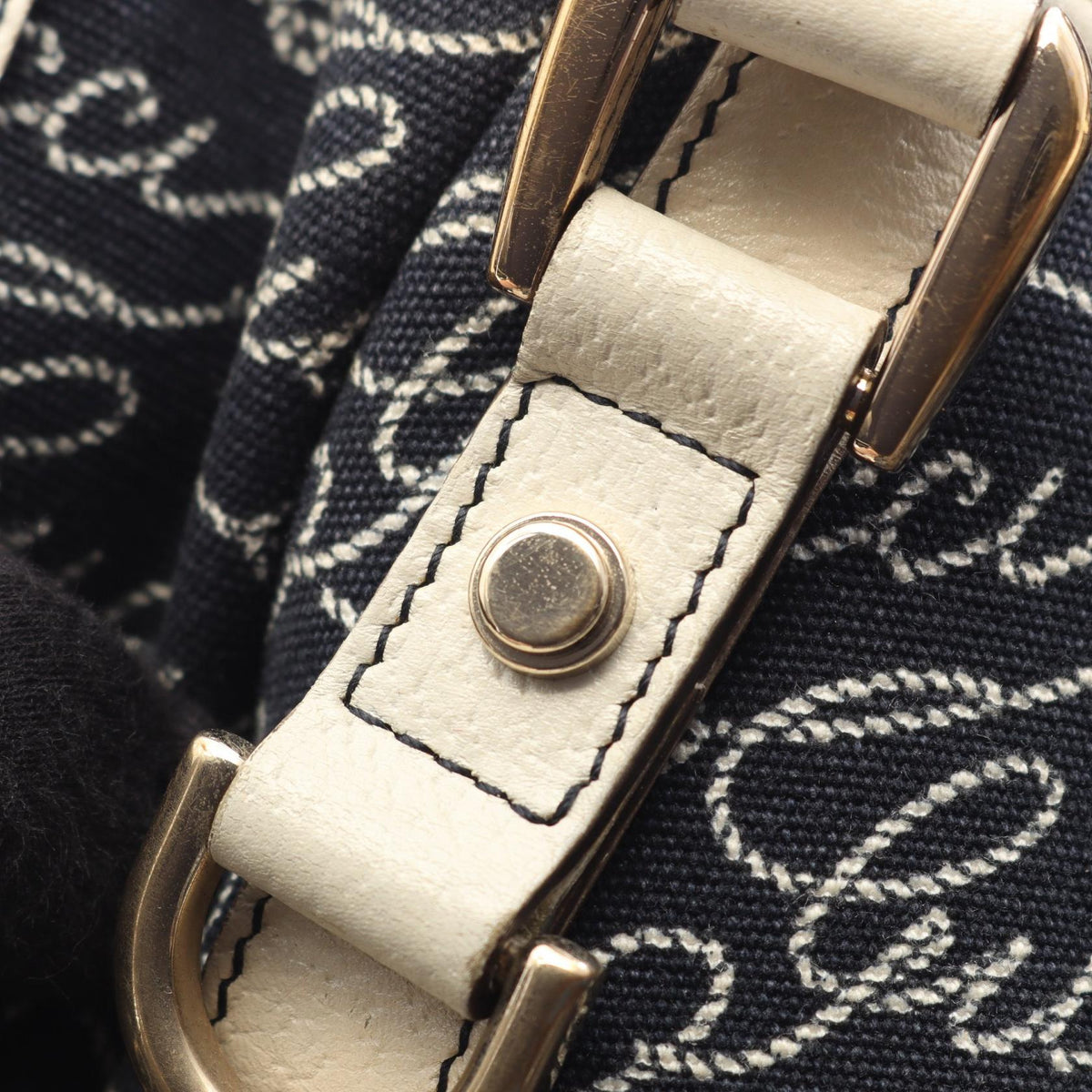 グッチ アビー ショルダーバッグ ネイビー系 ホワイト系 バッグ GUCCI