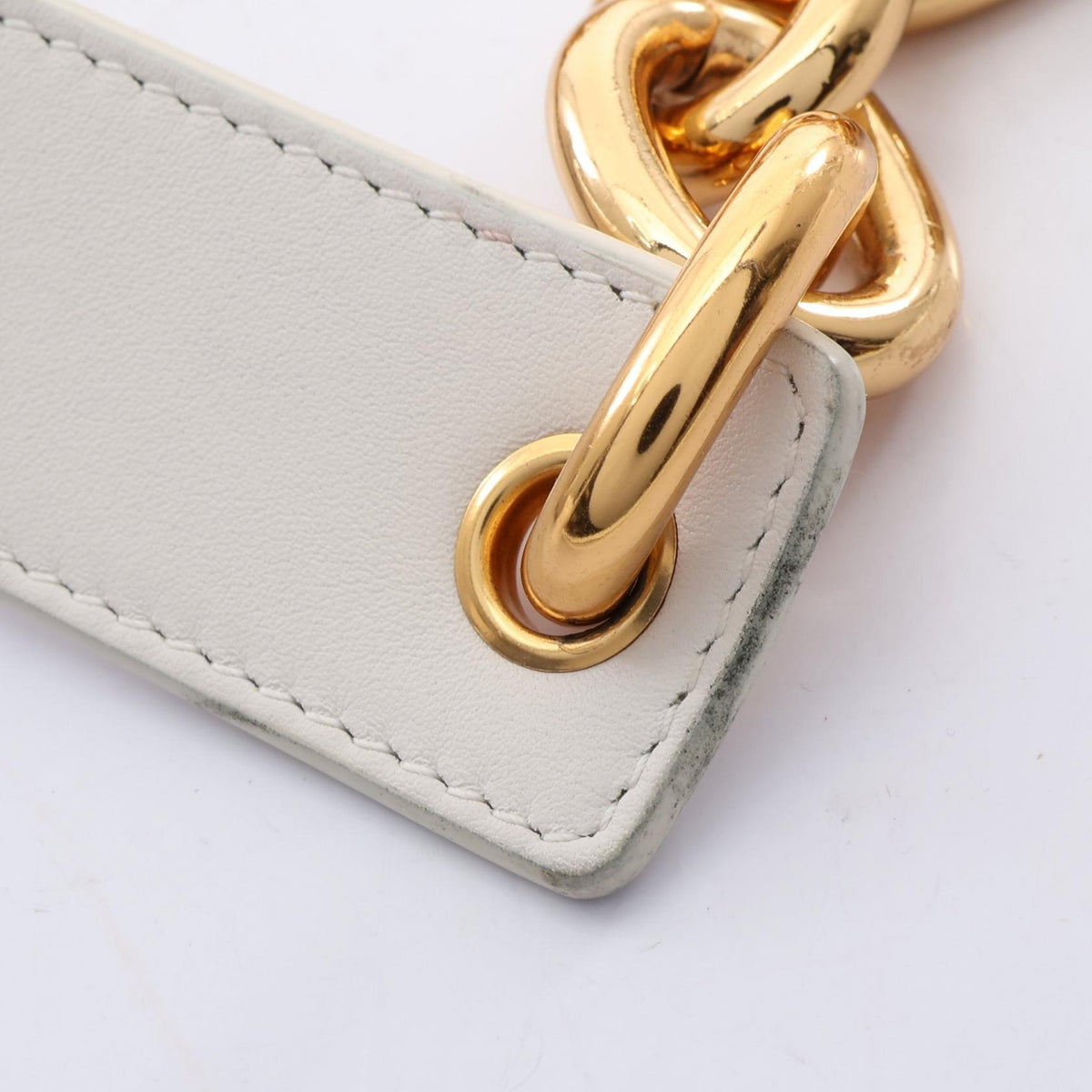 ボッテガヴェネタ The Chain Pouch Mini ウエストバッグ ボディバッグ ホワイト系 バッグ BOTTEGA VENETA