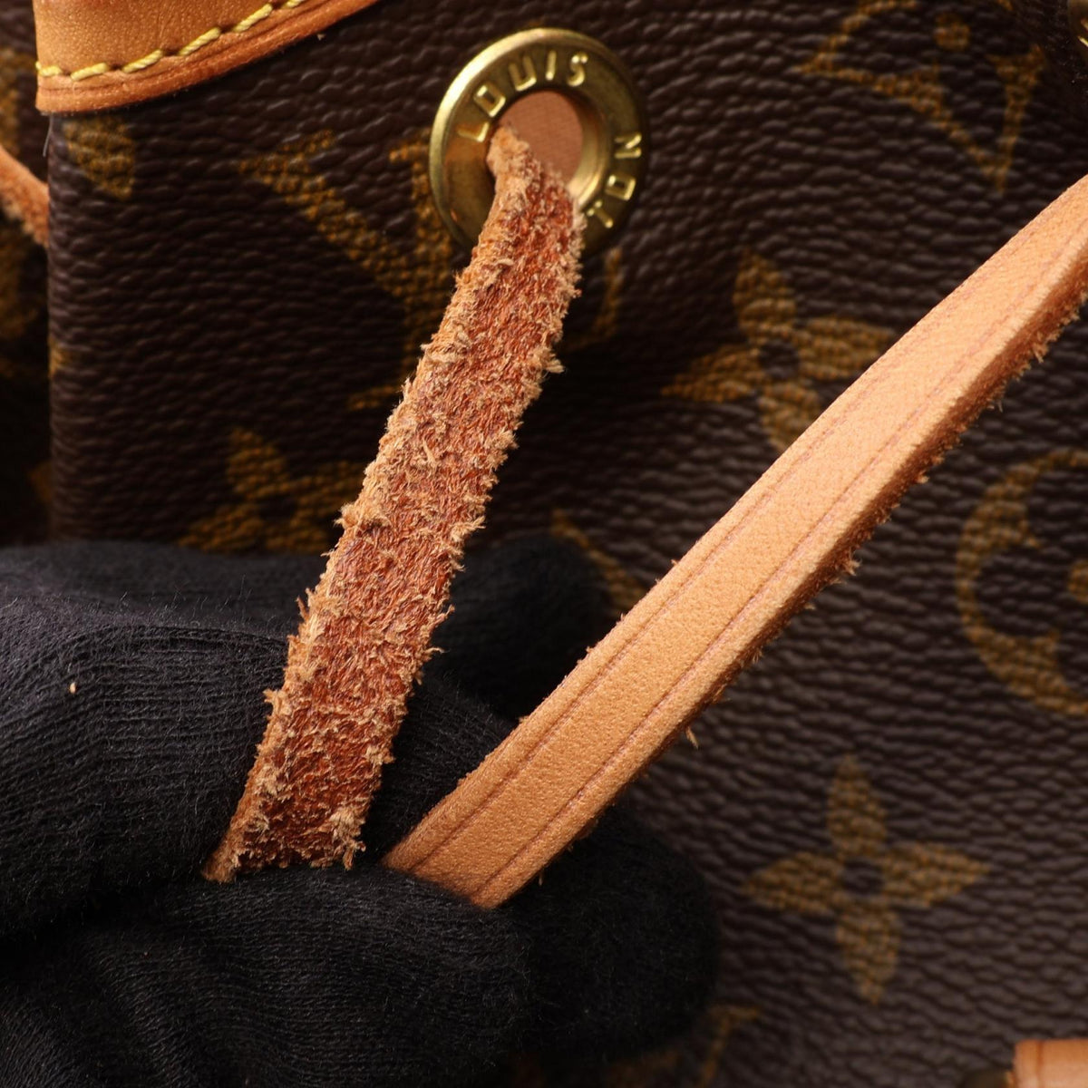 ルイ・ヴィトン モンスリMM モノグラム リュックサック バックパック ブラウン系 バッグ LOUIS VUITTON