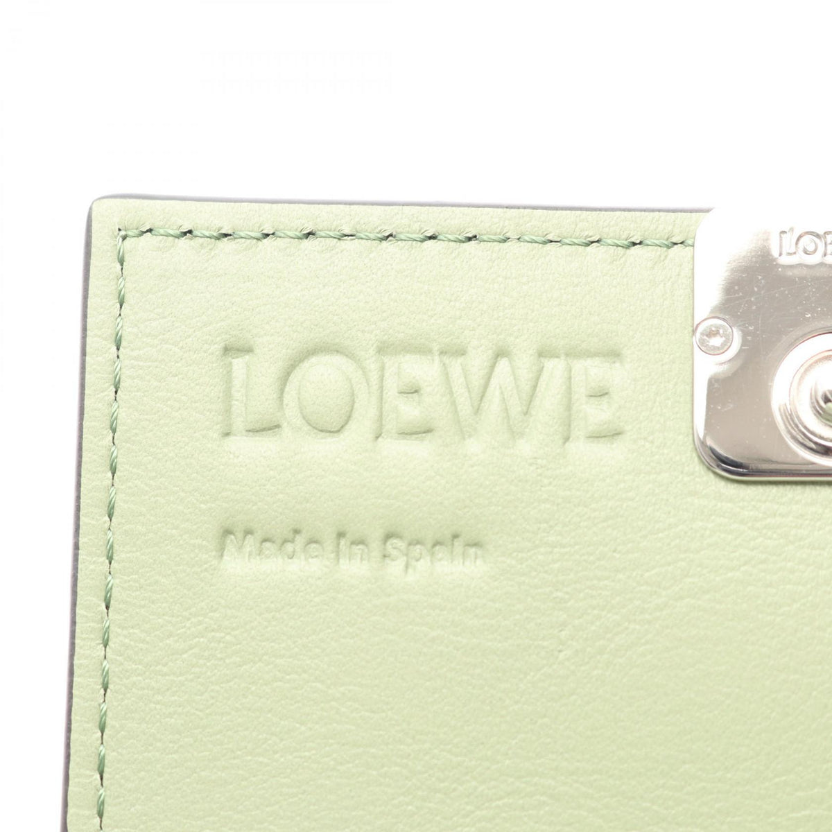 ロエベ アナグラム ビジネスカードホルダー 名刺入れ グリーン系 財布・小物 LOEWE