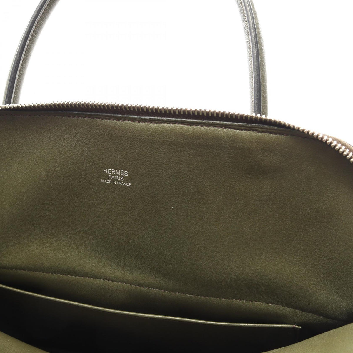 エルメス ボリード31 2WAY ハンドバッグ カーキ系 トリヨンクレマンス バッグ HERMES