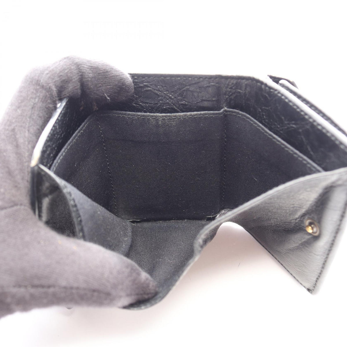 バレンシアガ ペーパーミニウォレット 三つ折り財布 ブラック系 ホワイト系 財布・小物 BALENCIAGA