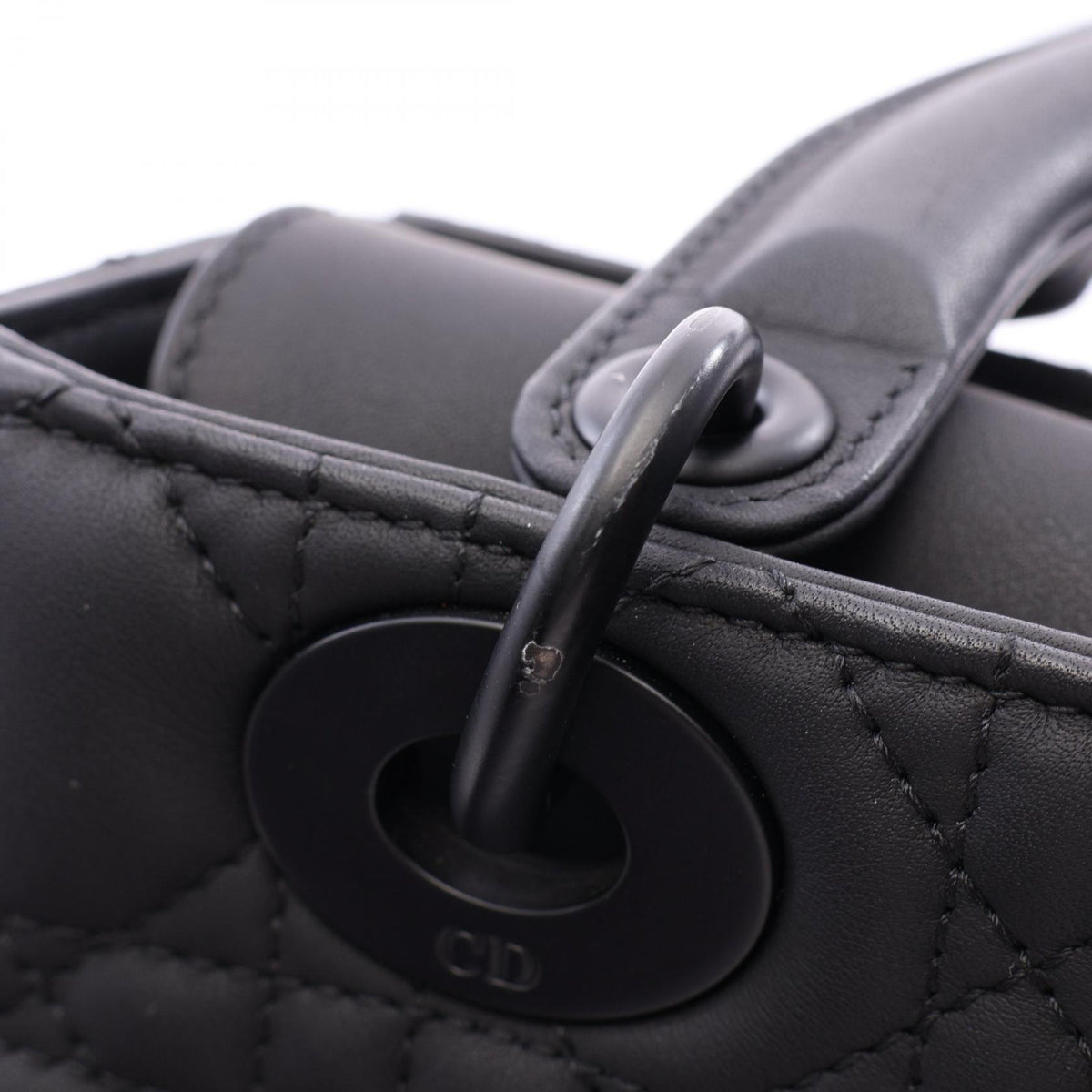 ディオール LADY DIOR MY ABCDIOR スモール カナージュ 2WAY ハンドバッグ ブラック系 バッグ DIOR