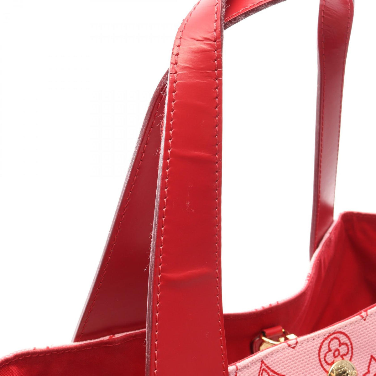 ルイ・ヴィトン カバイパネマGM モノグラム ビーチライン ローズ トートバッグ ピンク系 レッド系 ピンク バッグ LOUIS VUITTON