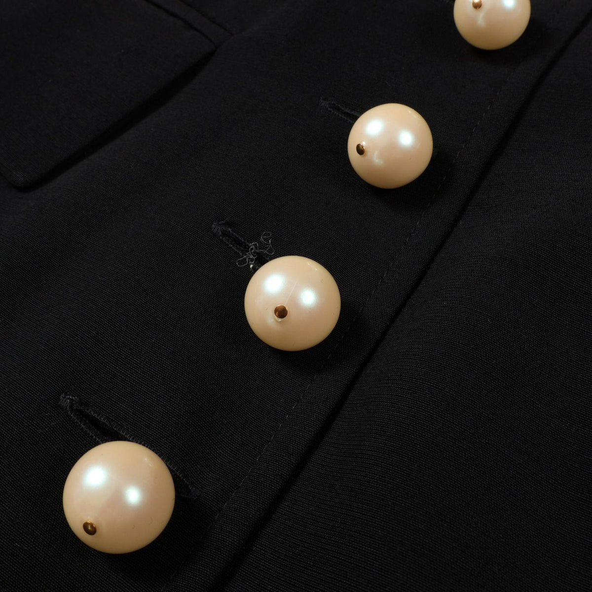 ディオール ヴィンテージ パールボタン 半袖 ワンピース ブラック系 ワンピース DIOR