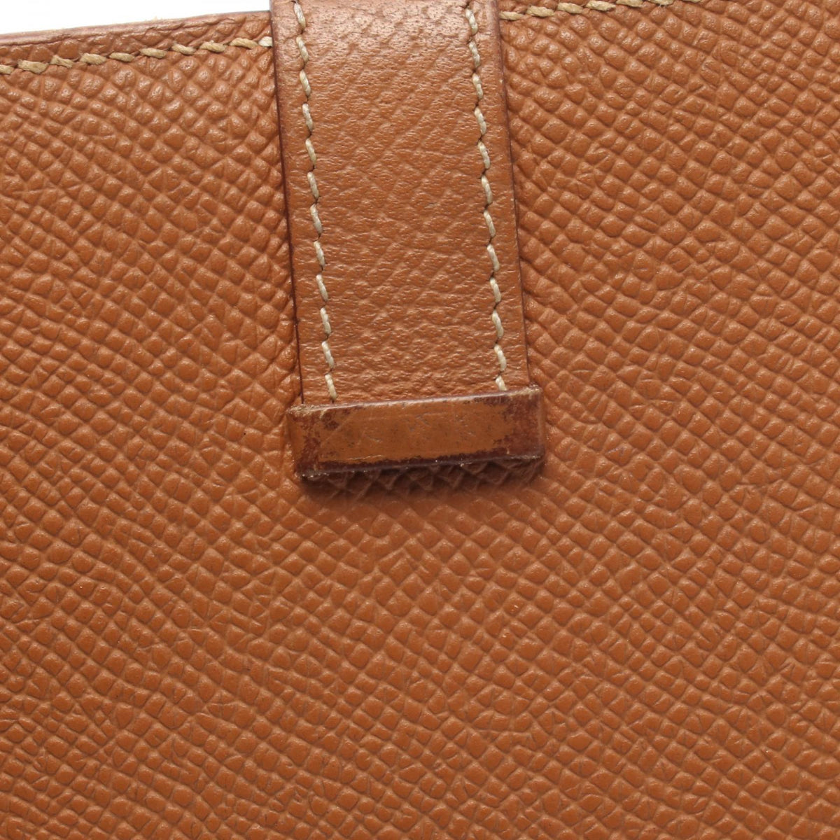 エルメス ベアンスフレ ゴールド 二つ折り長財布 ブラウン系 ヴォーエプソン 財布・小物 HERMES