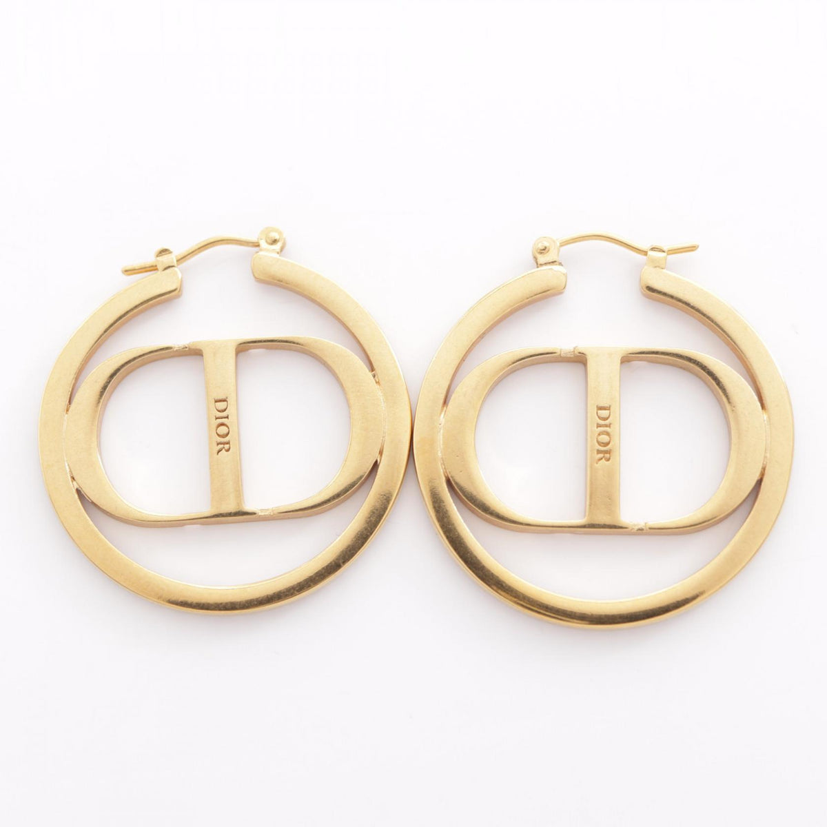 ディオール Petit CD サークル ピアス ゴールド系 クリア系 アクセサリー DIOR