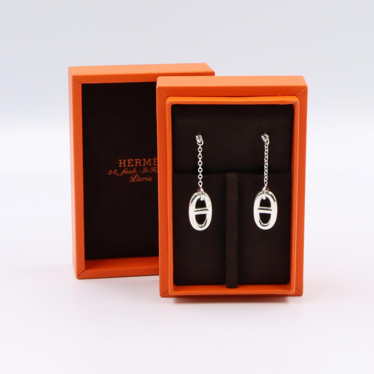 エルメス ファランドールピアス ピアス シルバー系 アクセサリー HERMES