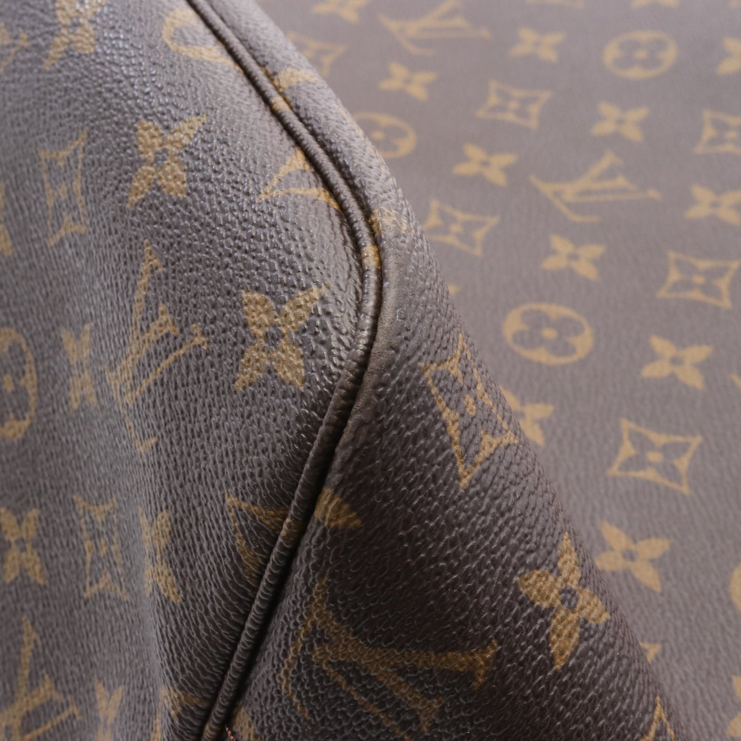ネヴァーフルMM モノグラム ショルダーバッグ トートバッグ PVC レザー ブラウン ルイヴィトン バッグ LOUIS VUITTON